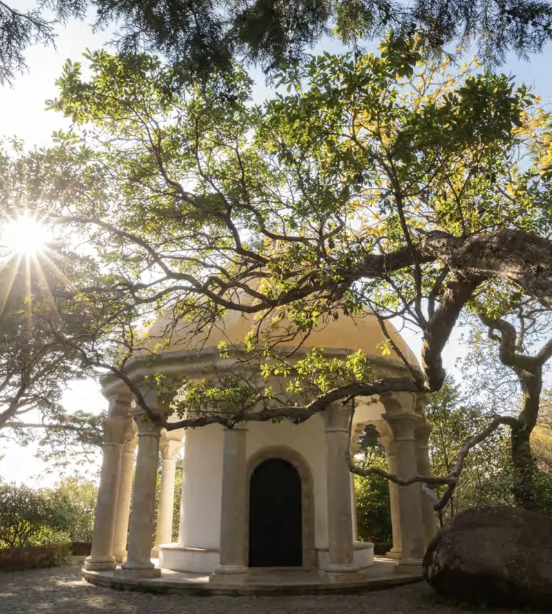 Nora Patio is an atmospheric outdoor reception garden at the Equestrian School.