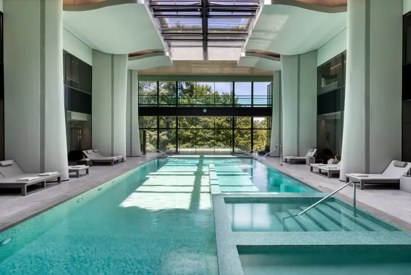 Six Senses Douro Valley indoor pool — weather-protected wellness anchor